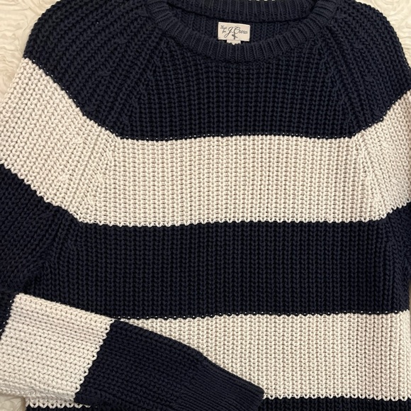 J CREW Mens Medium Navy Cotton Shaker Sweater - Picture 4 of 5